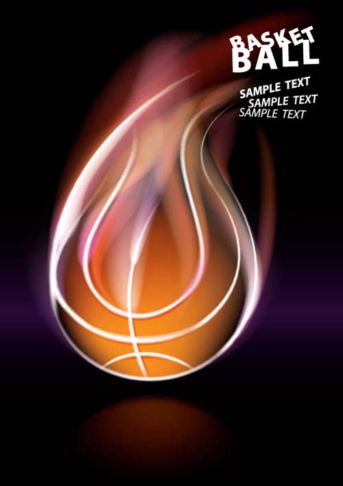 Abstract of Ball with flame design vector 01 flame ball abstract   