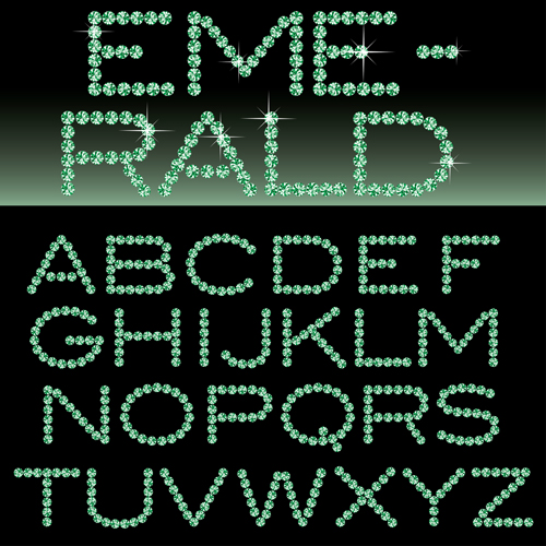 Ornate diamond alphabet font vector 02 ornate font diamond alphabet   
