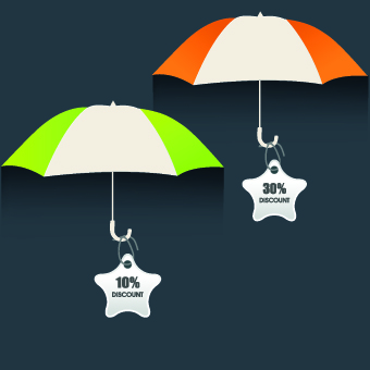 Umbrella discounts design elements 05 umbrella element discount design elements   