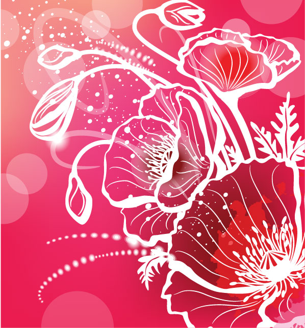 Abstract Flower free vector 06 vector free flower   