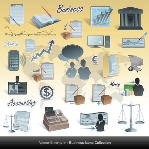 Different Business icons vector icon different business   