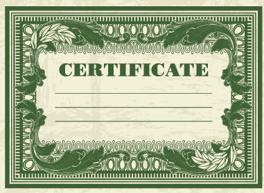 Dark green certificate template vectors 01 green certificate template certificate   