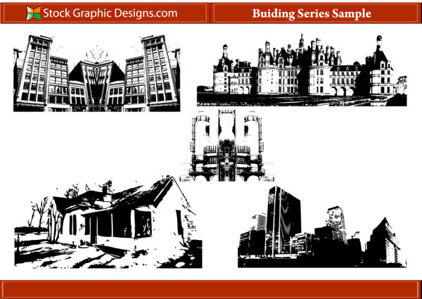 building series Silhouettes + Photoshop Brush silhouettes silhouette series building brush   