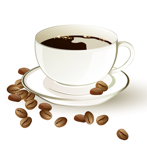 Set of Cup with coffee design vector 03 cup coffee   
