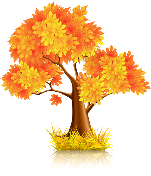 Beautiful autumn elements vector set 01 elements element beautiful autumn   