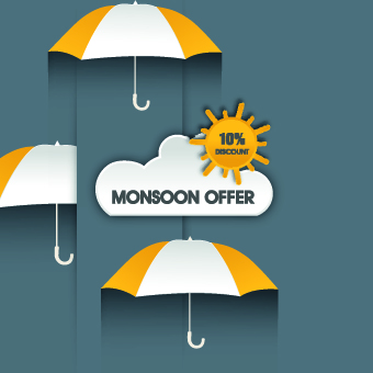 Umbrella discounts design elements 04 umbrella element discount design elements   