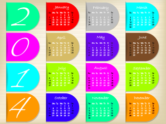 Calendar 2014 vector huge collection 114 Huge collection collection calendar 2014   