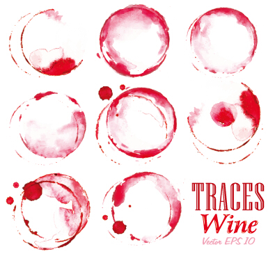 Traces wine design vector wine traces design   