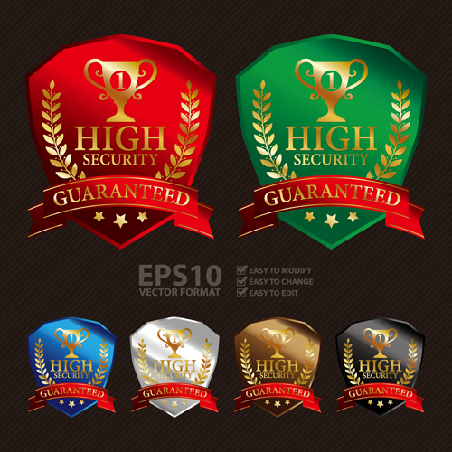 Medals shield laurel wreath vector labels vector 03 shield medals laurel wreath laurel labels   