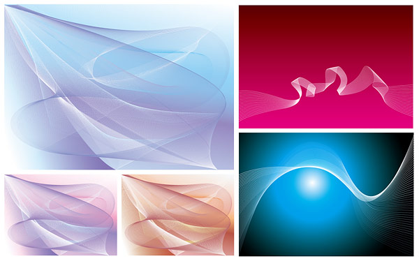 Dream dynamic lines backgrounds art vector wavy lines dynamic lines dream curve background   