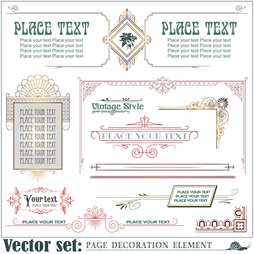 Page decoration borders and frames vector 04 frames frame decoration borders border   