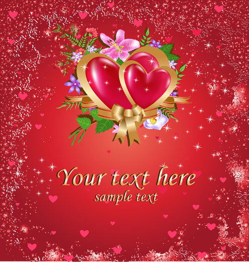 Bright Valentine day card background vector 02 Valentine day Valentine card background card   