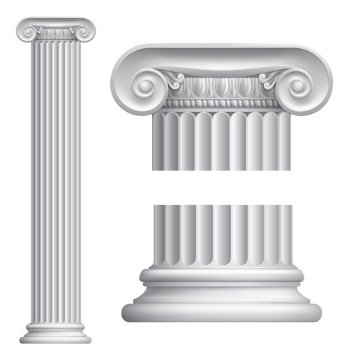 Vintage columns design elements vector 02 vintage element design elements column   