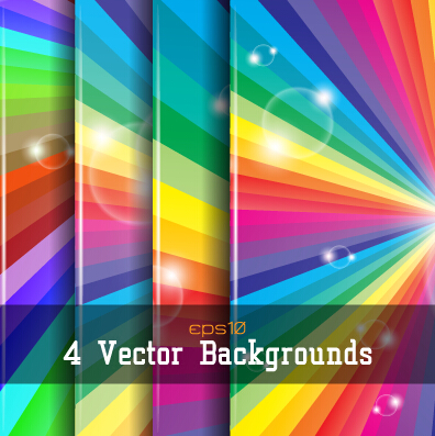 Rainbow with halation gloss background vector rainbow background vector background   