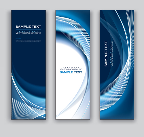 Creative modern banners set vector 10 modern creative banners   