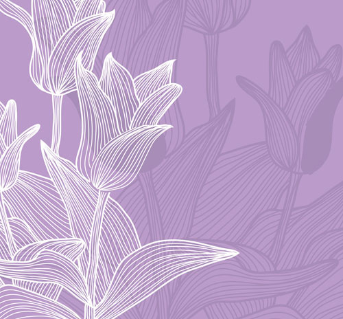 Lines of flowers background free vector 02 lines flower background   