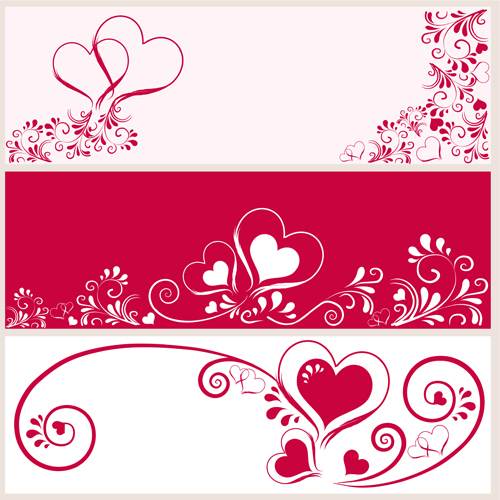 Heart with floral banner vector graphics vector graphics vector graphic heart floral banner   