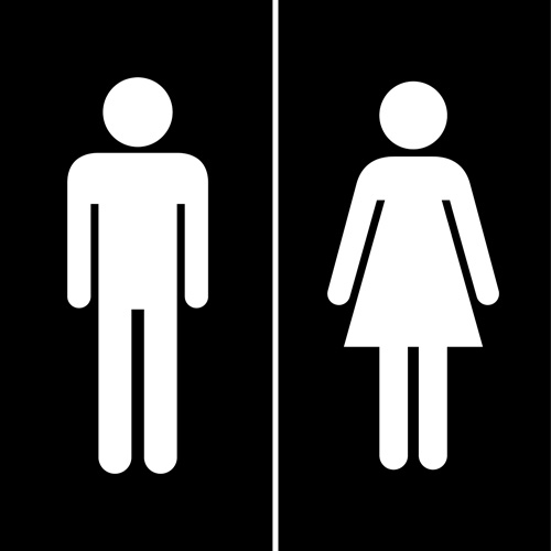 Vector toilet sign man and woman design 01 woman sign design   