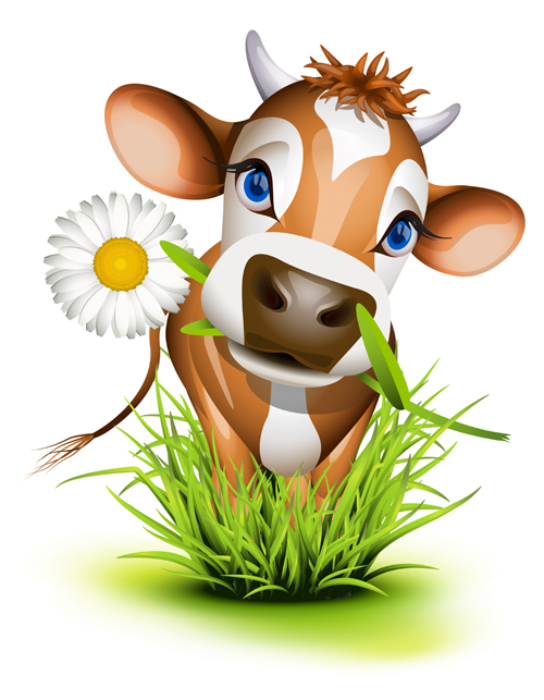 Different Dairy cow design vector graphics 02 different Dairy cow cow   