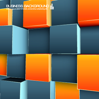 Colored Cubes background vector 01 cubes colored background vector background   