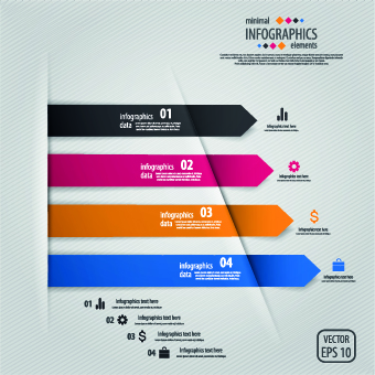 Creative Infographic with Number design vector 01 number infographics infographic creative   