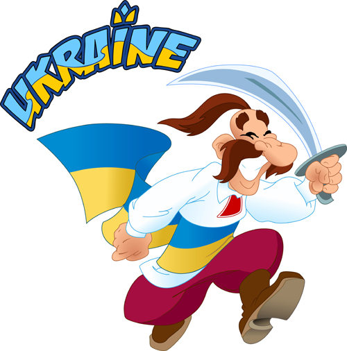 Ukraine cartoon characters vector set 07 Ukraine characters cartoon Ukraine cartoon characters vector set 07 Ukraine characters cartoon