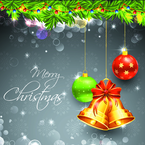 Shiny Christmas Pendant with decor design vector 02 shiny Pendant decor christmas   