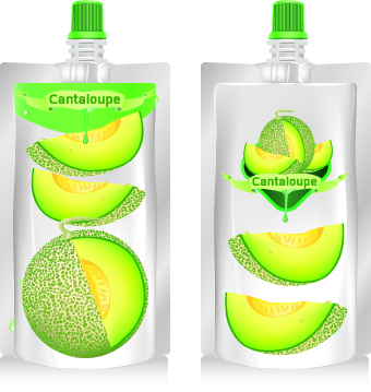 Cantaloupe Drinks with packing vector 03 packing drinks drink Cantaloupe   