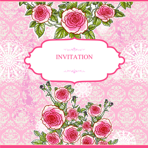 Flower Wedding Invitations 01 wedding invitation flower flow   