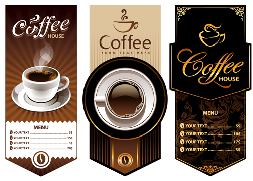 Creative Coffee menu cover background vector menu creative cover coffee   