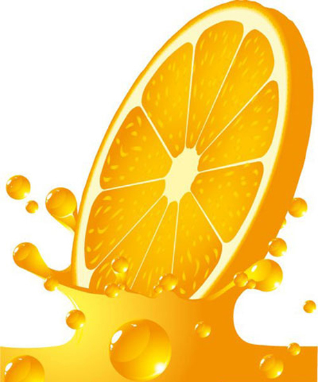 Orange splash design vector splash orange juice orange   