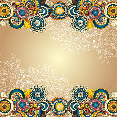 Ethnic pattern styles art background vector 04 styles pattern ethnic background   