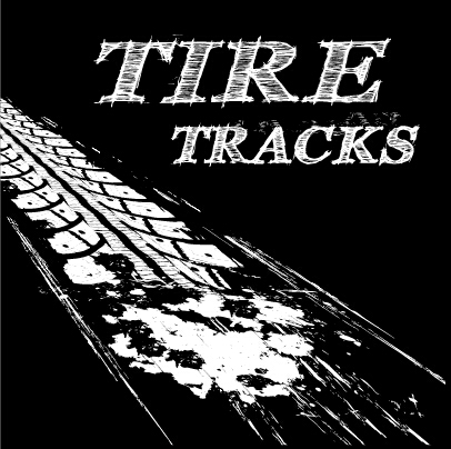 Vector tire tracks backgrounds design 02 track tire backgrounds   