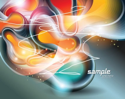 Simple colorful abstract vector material 01 symphonys dynamic background   