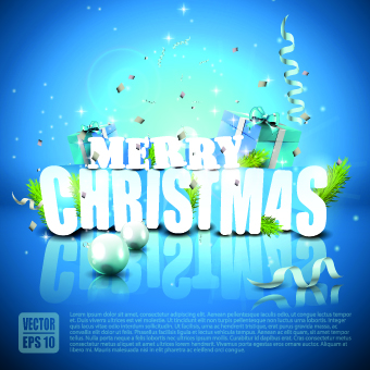 Blue style 2014 New Year christmas background vector 02 year new year new christmas background vector background 2014   