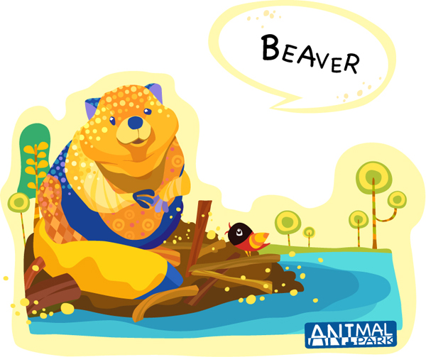 Draw Beaver vector draw Beaver   