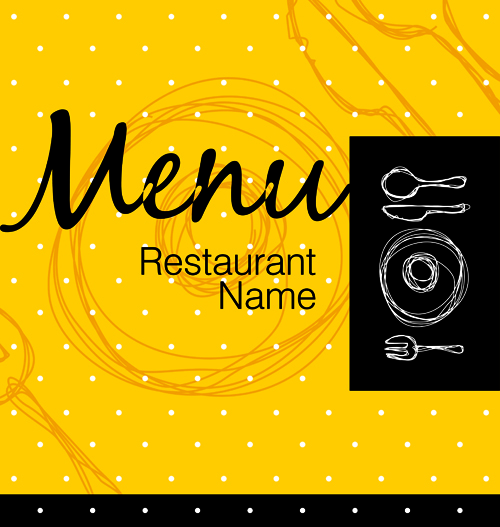 Modern Restaurant Menu Design elements 05 restaurant modern menu elements element   