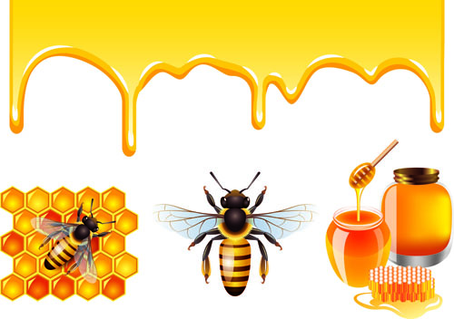 Bee honey dripping effect background vector 02 honey dripping background vector background   