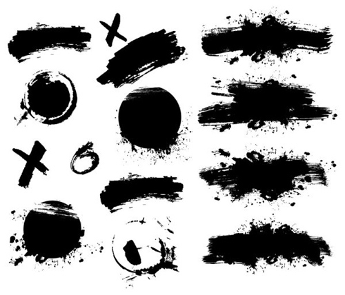 Different Ink brushes vector ink different brushes   