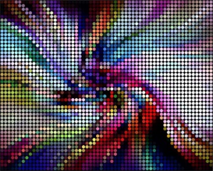 Mosaics with neon art background vector neon mosaics color brilliant background   