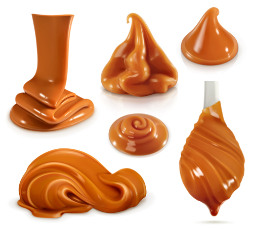 Different caramel design vector different design caramel   