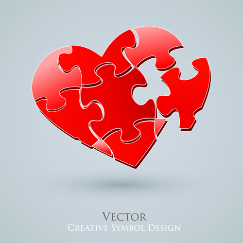 Creative hearts vector material 01 material hearts heart creative   