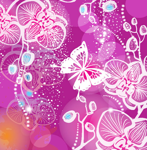 Abstract Flower free vector 01 vector free flower   