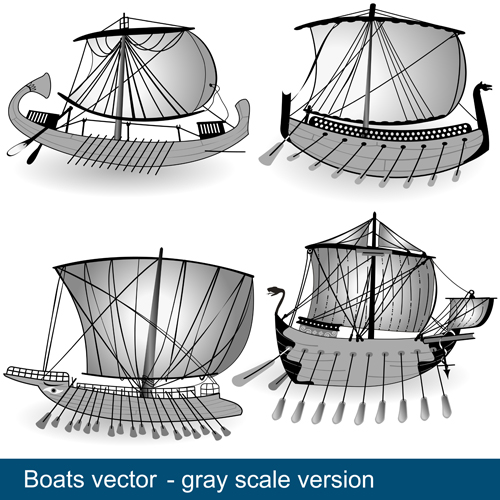 Set of Vivid Sailing vessels design vector 02 vivid vessels sailing   