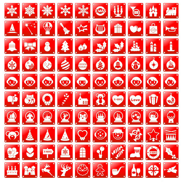 Red Christmas Icon vector xmas tuba stars snow smiling face shopping bags scholars road signs red pipe Parachute magic wand magic hat love horns heart shaped hanging ball gifts expression elk church christmas tree Christmas icon Christmas decoration castle candy Candlestick candle bulldozers bowknot bells angel   