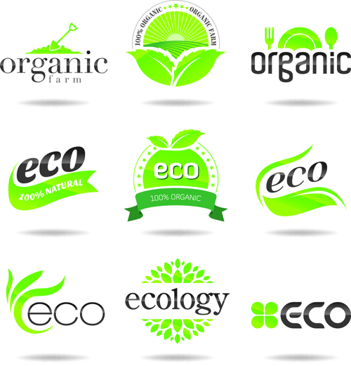 Eco with natural logos and labels vector 02 natural logos logo labels label eco   