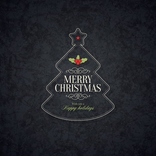 Black christmas 2015 holiday vector background 02 holiday christmas black 2015   