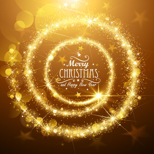 Golden glow christmas holiday background vector 04 holiday golden glow christmas background   