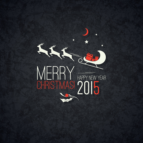 Black christmas 2015 holiday vector background 01 holiday christmas black 2015   