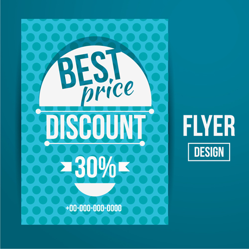 Modern big sale vector flyer material 15 modern material flyer big sale   